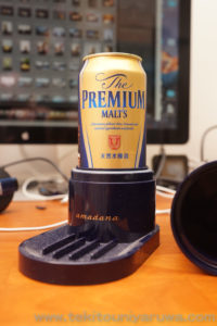 ビアサーバーにプレミアムモルツ500ml缶を入れたところ