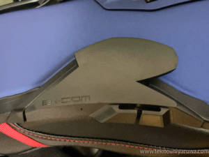 B+COM ヘルメットアタッチメント SHOEI用 取り付け後